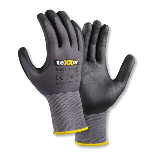 teXXor® Nylon-Strickhandschuhe black touch®